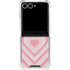 Pink Heart Pattern Galaxy Z Flip7 Clear Case