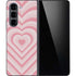 Pink Heart Pattern Galaxy Z Fold5 5G Skin