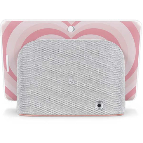 Pink Heart Pattern Google Home Hub Skin