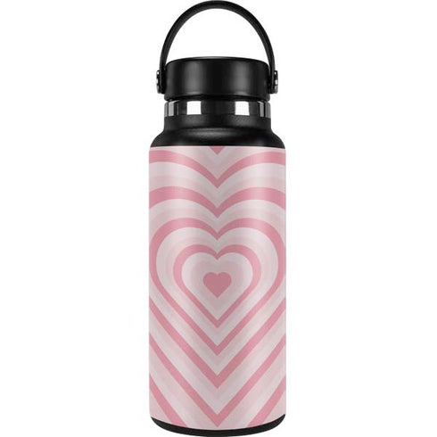 Pink Heart Pattern Hydro Flask 32oz Wide Mouth Skin