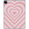 Pink Heart Pattern iPad Pro 11in (2024) Clear Case