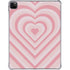 Pink Heart Pattern iPad Pro 11in (2024) Clear Case