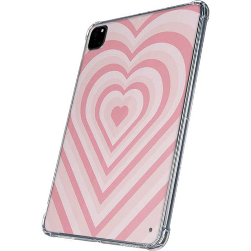 Pink Heart Pattern iPad Pro 11in (2024) Clear Case