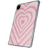 Pink Heart Pattern iPad Pro 11in (2024) Clear Case