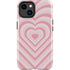 Pink Heart Pattern iPhone 15 Impact Case
