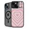 Pink Heart Pattern iPhone 15 Plus Kickstand Case