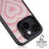 Pink Heart Pattern iPhone 15 Plus Kickstand Case