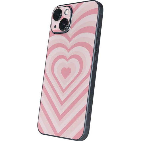 Pink Heart Pattern iPhone 15 Skin