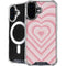 Pink Heart Pattern iPhone 16 MagSafe Case