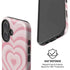 Pink Heart Pattern iPhone 16 Magsafe Impact Case