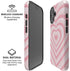 Pink Heart Pattern iPhone 16 Magsafe Impact Case