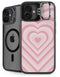 Pink Heart Pattern iPhone 16 Plus Kickstand Case