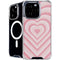Pink Heart Pattern iPhone 16 Pro MagSafe Case