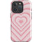 Pink Heart Pattern iPhone 16 Pro Magsafe Impact Case