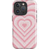 Pink Heart Pattern iPhone 16 Pro Magsafe Impact Case