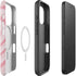 Pink Heart Pattern iPhone 16 Pro Magsafe Impact Case