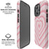 Pink Heart Pattern iPhone 16 Pro Magsafe Impact Case