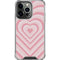 Pink Heart Pattern iPhone 16 Pro Max Clear Case