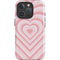 Pink Heart Pattern iPhone 16 Pro Max Impact Case