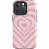 Pink Heart Pattern iPhone 16 Pro Max Magsafe Impact Case