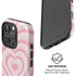 Pink Heart Pattern iPhone 16 Pro Max Magsafe Impact Case