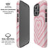 Pink Heart Pattern iPhone 16 Pro Max Magsafe Impact Case