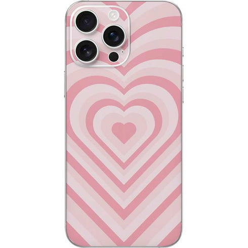 Pink Heart Pattern iPhone 16 Pro Max Skin