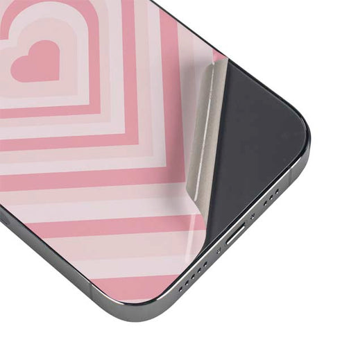 Pink Heart Pattern iPhone 16 Pro Max Skin