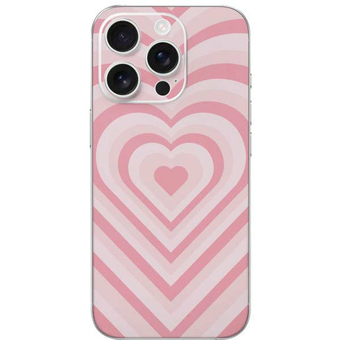 Pink Heart Pattern iPhone 16 Pro Skin
