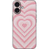 Pink Heart Pattern iPhone 16 Skin