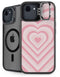 Pink Heart Pattern iPhone 16e Kickstand Case