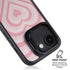 Pink Heart Pattern iPhone 16e Kickstand Case