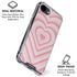 Pink Heart Pattern iPhone 16e Clear Case