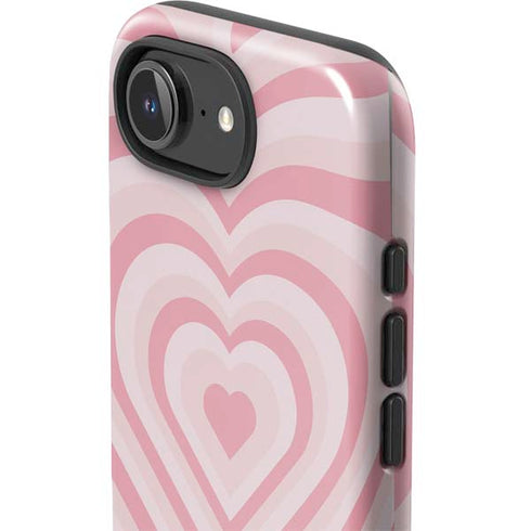 Pink Heart Pattern iPhone 16e Impact Case