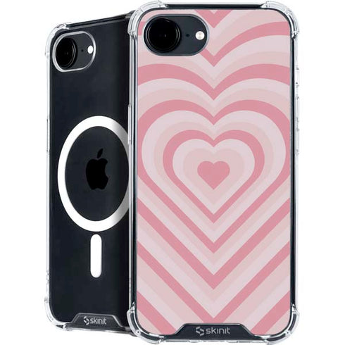 Pink Heart Pattern iPhone 16e MagSafe Case