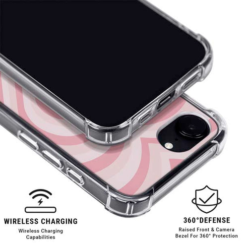 Pink Heart Pattern iPhone 16e MagSafe Case