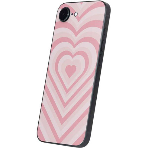 Pink Heart Pattern iPhone 16e Skin