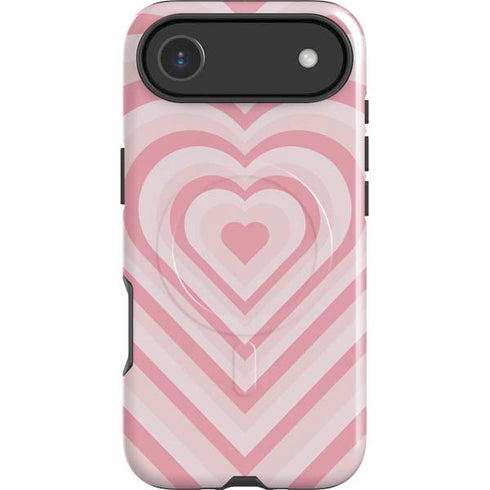 Pink Heart Pattern iPhone 17 Air Magsafe Impact Case