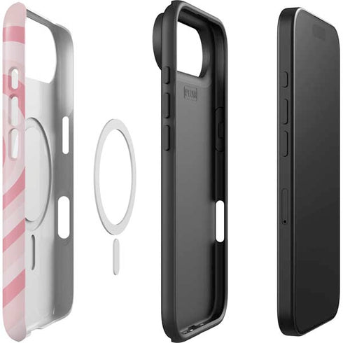 Pink Heart Pattern iPhone 17 Air Magsafe Impact Case