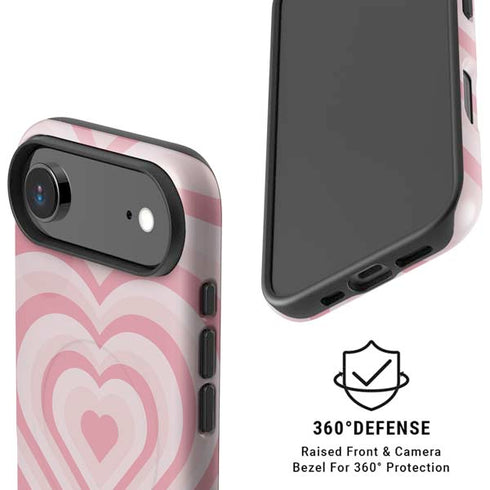 Pink Heart Pattern iPhone 17 Air Magsafe Impact Case