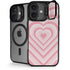Pink Heart Pattern iPhone 17 Kickstand Case