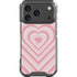 Pink Heart Pattern iPhone 17 Pro Clear Case