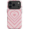Pink Heart Pattern iPhone 17 Pro Magsafe Impact Case