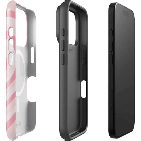 Pink Heart Pattern iPhone 17 Pro Magsafe Impact Case
