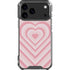 Pink Heart Pattern iPhone 17 Pro Max Clear Case