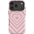 Pink Heart Pattern iPhone 17 Pro Max Impact Case