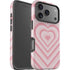 Pink Heart Pattern iPhone 17 Pro Max Impact Case