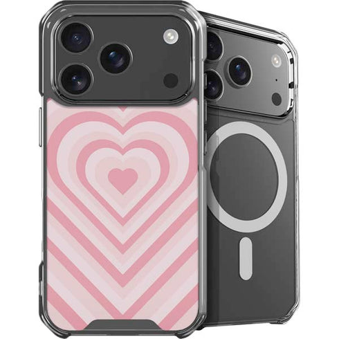 Pink Heart Pattern iPhone 17 Pro Max MagSafe Case