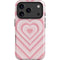 Pink Heart Pattern iPhone 17 Pro Max Magsafe Impact Case
