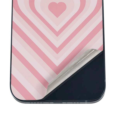 Pink Heart Pattern iPhone 17 Skin